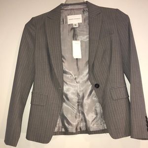 Banana Republic gray pinstripe blazer